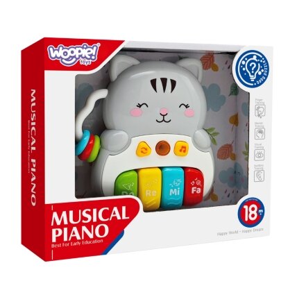 WOOPIE BABY Interaktyvus pianinas Kačiukas Muzikiniai vargonėliai Garsai Šviesa 18m+ 3 WOOPIE BABY Interaktyvus pianinas Kačiukas Muzikiniai vargonėliai Garsai Šviesa 18m+ 3