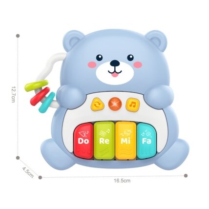 WOOPIE BABY Interaktyvus pianinas Muzikinis meškiukas 1 el. 4
