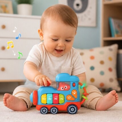WOOPIE BABY Interaktyvus muzikinis pianinas lokomotyvas 1 WOOPIE BABY Interaktyvus muzikinis pianinas lokomotyvas 1