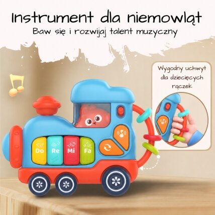 WOOPIE BABY Interaktyvus muzikinis pianinas lokomotyvas 2 WOOPIE BABY Interaktyvus muzikinis pianinas lokomotyvas 2