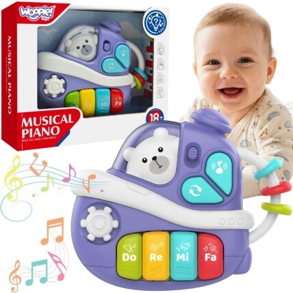 WOOPIE BABY Interaktyvus muzikinis pianinas Laivas WOOPIE BABY Interaktyvus muzikinis pianinas Laivas