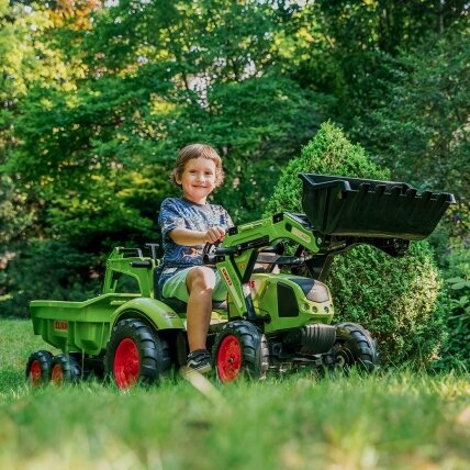 FALK pedalinis traktorius Claas Axos 330 su ekskavatorium ir priekaba 3–7 m. 11 FALK pedalinis traktorius Claas Axos 330 su ekskavatorium ir priekaba 3–7 m. 11