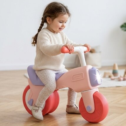 WOOPIE  BABY Balansinis dviratukas Ežiukas Garsas 18m+ Rožinis 1