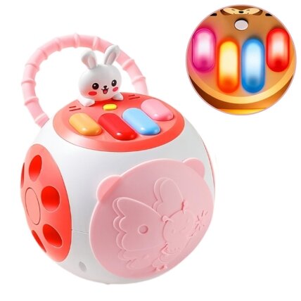 WOOPIE BABY edukacinis pianinas-triušiukas vaikams rožinis 5 WOOPIE BABY edukacinis pianinas-triušiukas vaikams rožinis 5
