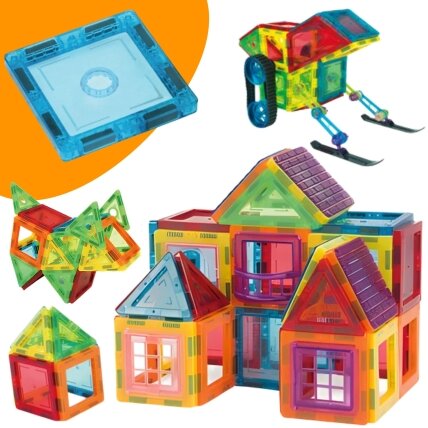 WOOPIE 3D magnetinės kaladėlės edukacinės panelės vaikams 2