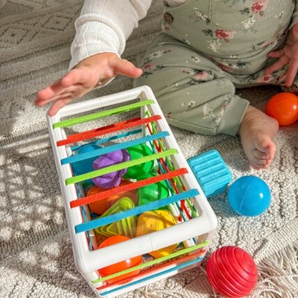 WOOPIE BABY Elastingas sensorinis kubas-rūšiuoklis vaikams Spalvotos formos 13 vnt. 3 WOOPIE BABY Elastingas sensorinis kubas-rūšiuoklis vaikams Spalvotos formos 13 vnt. 3