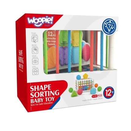 WOOPIE BABY Elastingas sensorinis kubas-rūšiuoklis vaikams Spalvotos formos 13 vnt. 9 WOOPIE BABY Elastingas sensorinis kubas-rūšiuoklis vaikams Spalvotos formos 13 vnt. 9