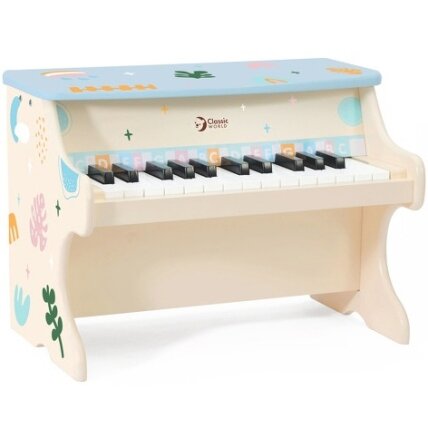 CLASSIC WORLD Muzikinis pianinas vaikams Mokymasis groti + knygelė 5