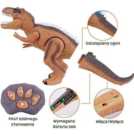 WOOPIE Nuotoliniu būdu valdomas RC dinozauras Tyrannosaurus Rex 10 WOOPIE Nuotoliniu būdu valdomas RC dinozauras Tyrannosaurus Rex 10