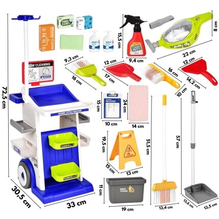 Woopie valymo rinkinys vaikams vežimėlis siurblys priedai XXL 22 vnt. 5 Woopie valymo rinkinys vaikams vežimėlis siurblys priedai XXL 22 vnt. 5