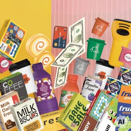 WOOPIE Parduotuvė Mini Market Interaktyvus kasos aparatas Skeneris Priedai Garsai Šviesa 2 WOOPIE Parduotuvė Mini Market Interaktyvus kasos aparatas Skeneris Priedai Garsai Šviesa 2