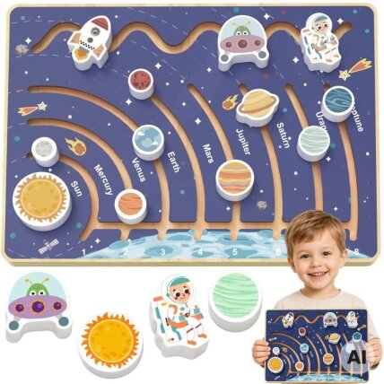 TOOKY TOY Edukacinė lenta Saulės sistema