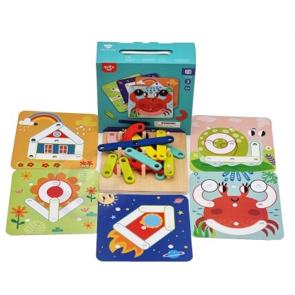 TOOKY TOY Medinė dėlionė Kaladėlės Kaišteliai Gyvūnų raštai atkurti FSC sertifikatas 12 TOOKY TOY Medinė dėlionė Kaladėlės Kaišteliai Gyvūnų raštai atkurti FSC sertifikatas 12