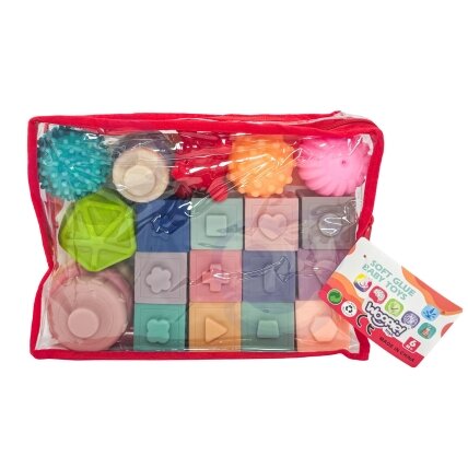 WOOPIE BABY Minkšti sensoriniai kaladėliai-kramtukai 23 el. 5 WOOPIE BABY Minkšti sensoriniai kaladėliai-kramtukai 23 el. 5