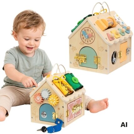 TOOKY TOY Medinis manipuliacinis namelis TOOKY TOY Medinis manipuliacinis namelis