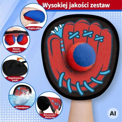WOOPIE Vikrumo žaidimas Gaudyk kamuoliuką su mentelėmis vaikams Kamuoliuko gaudyklė 5 vnt. 2 WOOPIE Vikrumo žaidimas Gaudyk kamuoliuką su mentelėmis vaikams Kamuoliuko gaudyklė 5 vnt. 2