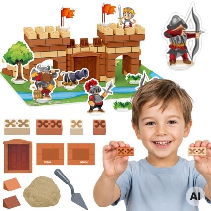 WOOPIE DIY konstrukcinis rinkinys iš plytelių Pilis 273 vnt. Statybinės plytelės WOOPIE DIY konstrukcinis rinkinys iš plytelių Pilis 273 vnt. Statybinės plytelės