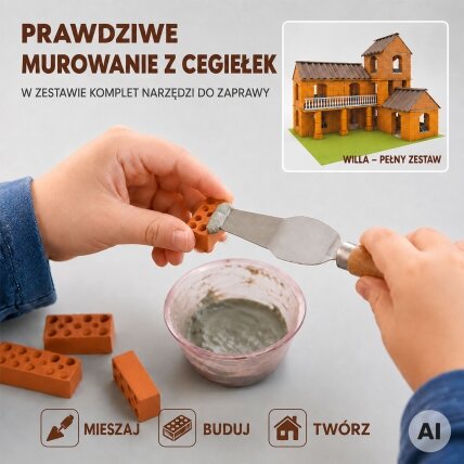 WOOPIE DIY konstrukcinis rinkinys Vila iš plytelių 461 vnt. vaikams 1 WOOPIE DIY konstrukcinis rinkinys Vila iš plytelių 461 vnt. vaikams 1