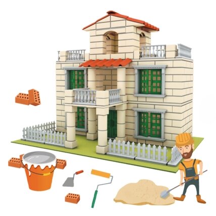 WOOPIE DIY konstruktorių rinkinys Vila iš plytelių 352 el. vaikams 3