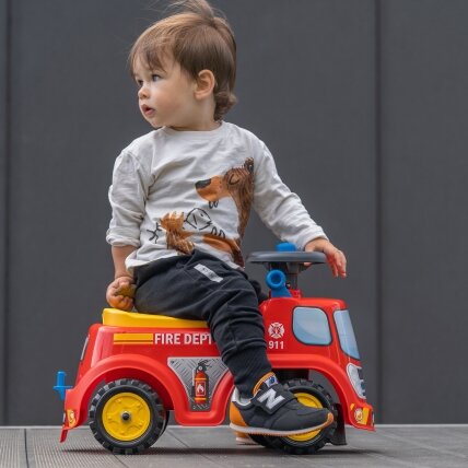 FALK Ežiukas ugniagesių automobilis su signalu nuo 1 metų 1 FALK Ežiukas ugniagesių automobilis su signalu nuo 1 metų 1