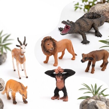 WOOPIE Laukinių gyvūnų safari figūrėlių rinkinys 6 vnt. 2 WOOPIE Laukinių gyvūnų safari figūrėlių rinkinys 6 vnt. 2