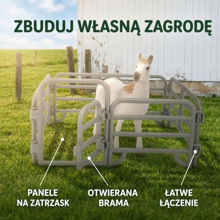 WOOPIE figūrėlių rinkinys Ferma Arkliai Mažasis Ūkininkas 11 vnt. Priedai 4