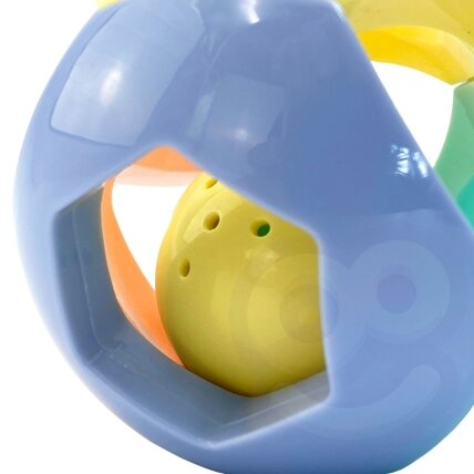 WOOPIE BABY Pastelinė barškutė kamuolys ropojimui 0m+ 4