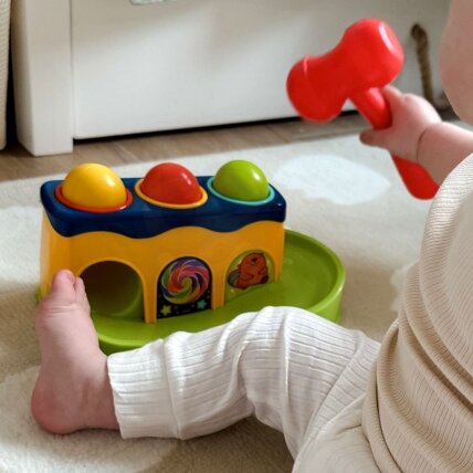 WOOPIE BABY Spalvingas kamuoliukų kalimo žaidimas su plaktuku Montessori 1 WOOPIE BABY Spalvingas kamuoliukų kalimo žaidimas su plaktuku Montessori 1