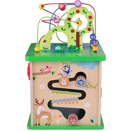 TOOKY TOY Edukacinė kaladė-rūšiuoklis Labirintas Veriama dėlionė Gyvūnėliai 7