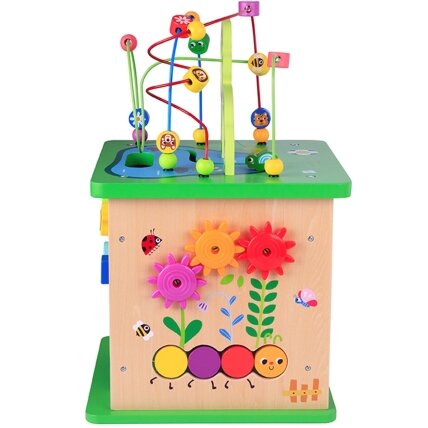 TOOKY TOY Edukacinė kaladė-rūšiuoklis Labirintas Veriama dėlionė Gyvūnėliai 8