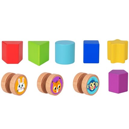TOOKY TOY Edukacinė kaladė-rūšiuoklis Labirintas Veriama dėlionė Gyvūnėliai 10 TOOKY TOY Edukacinė kaladė-rūšiuoklis Labirintas Veriama dėlionė Gyvūnėliai 10