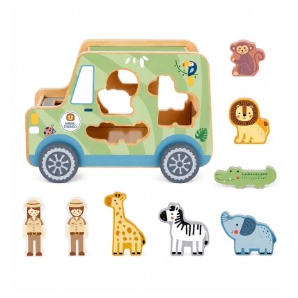 TOOKY TOY Safari veiklų kubo automobilis 2