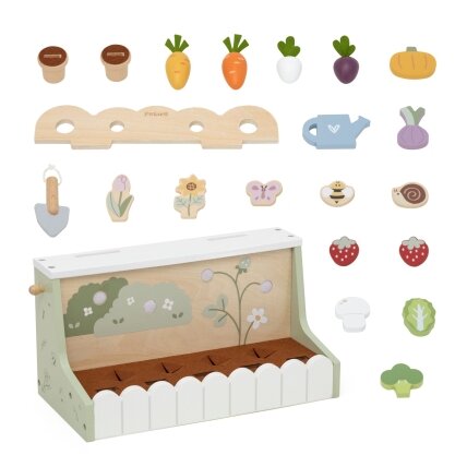 VIGA Medinis Montessori darželis sodinimo daržininkystės rinkinys daržovėms 10 VIGA Medinis Montessori darželis sodinimo daržininkystės rinkinys daržovėms 10