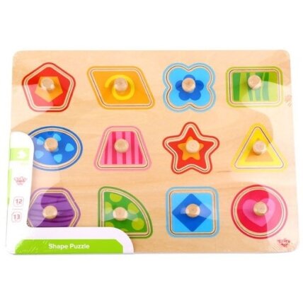 TOOKY TOY Dėlionė Montessori formų mokymasis su smeigtukais 6 TOOKY TOY Dėlionė Montessori formų mokymasis su smeigtukais 6
