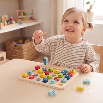 Tooky Toy Medinis žaidimas Žvejyba Raidžių mokymasis 29 el. 1 Tooky Toy Medinis žaidimas Žvejyba Raidžių mokymasis 29 el. 1