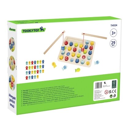Tooky Toy Medinis žaidimas Žvejyba Raidžių mokymasis 29 el. 9