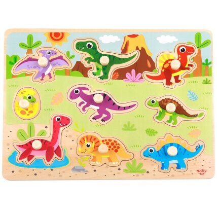 TOOKY TOY Medinės Montessori dėlionės Dėlionė Dinozaurai Formos 7 TOOKY TOY Medinės Montessori dėlionės Dėlionė Dinozaurai Formos 7