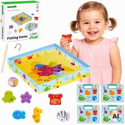 TOOKY TOY Žaidimas Žvejyba Žaidimas vikrumui TOOKY TOY Žaidimas Žvejyba Žaidimas vikrumui
