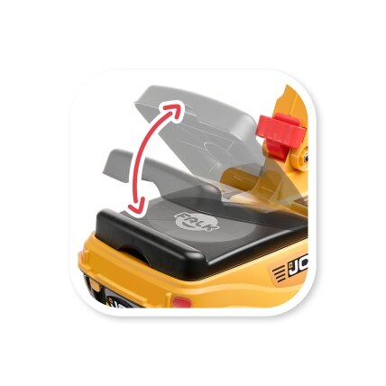 FALK ekskavatorius JCB DIGGER, besisukantis, geltonas, judantis kaušas, nuo 3 metų. 4