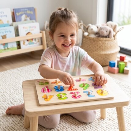 TOOKY TOY Medinės dėlionės Skaičiavimo mokymasis Dėlionė su smeigtukais Skaičiai 1 TOOKY TOY Medinės dėlionės Skaičiavimo mokymasis Dėlionė su smeigtukais Skaičiai 1