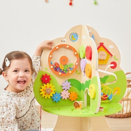 VIGA Medinis veiklų medelis Edukacinis muzikinis centras 18m+ 2 VIGA Medinis veiklų medelis Edukacinis muzikinis centras 18m+ 2