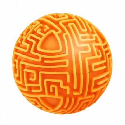 WOOPIE Oranžinis 3D rutulio labirintas vikrumo žaidimas galvosūkis 2