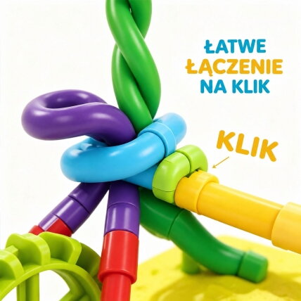 WOOPIE konstravimo šiaudelių 3D rinkinys, lazdelės ir vamzdeliai, kūrybinis rinkinys, 150 vnt. 2 WOOPIE konstravimo šiaudelių 3D rinkinys, lazdelės ir vamzdeliai, kūrybinis rinkinys, 150 vnt. 2