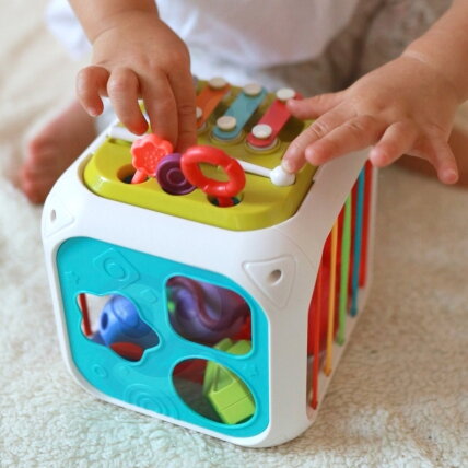 WOOPIE BABY sensorinis edukacinis veiklos kubas 4 WOOPIE BABY sensorinis edukacinis veiklos kubas 4