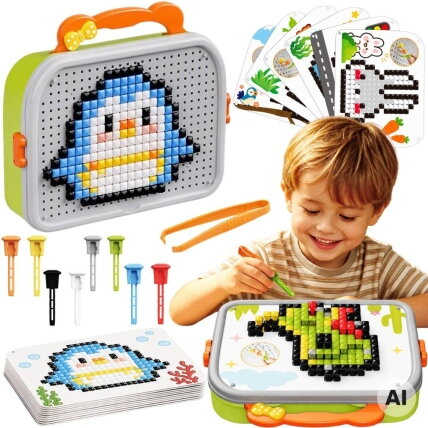 WOOPIE Montessori mozaikos dėlionė Grybukai 493 el