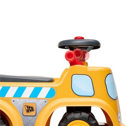 FALK paspirtukas-sunkvežimis statybinis JCB su priekaba ir priedais 1–3 metų vaikams 5 FALK paspirtukas-sunkvežimis statybinis JCB su priekaba ir priedais 1–3 metų vaikams 5