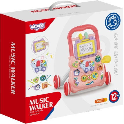 WOOPIE BABY Interaktyvi muzikinė vaikštynė-stumdukas + piešimo lentelė 12 WOOPIE BABY Interaktyvi muzikinė vaikštynė-stumdukas + piešimo lentelė 12