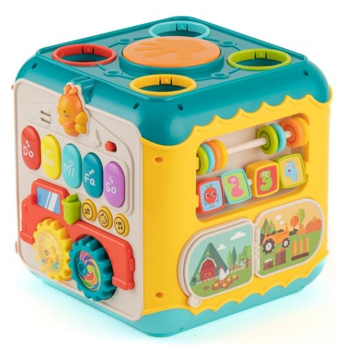 WOOPIE BABY Daugiafunkcis Montessori veiklos kubas 6in1 – 18 mėn.+ 5 WOOPIE BABY Daugiafunkcis Montessori veiklos kubas 6in1 – 18 mėn.+ 5