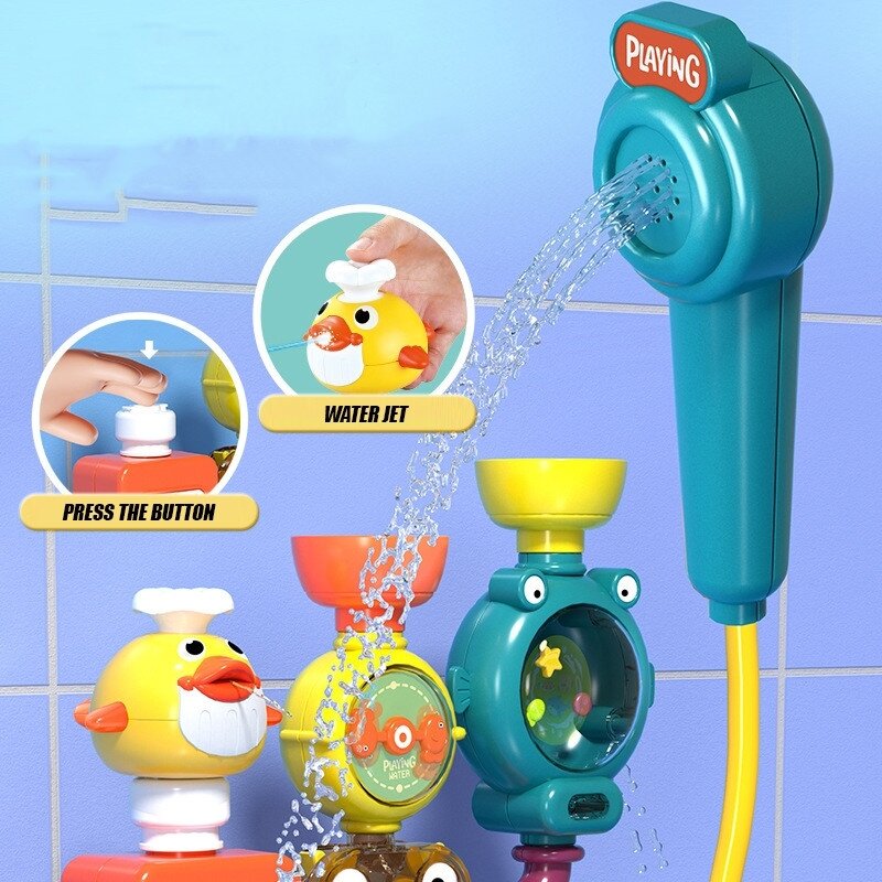 WOOPIE BABY maudymosi žaislas kranelis dušas perliejama fontanėlė ančiukas 5 WOOPIE BABY maudymosi žaislas kranelis dušas perliejama fontanėlė ančiukas 5