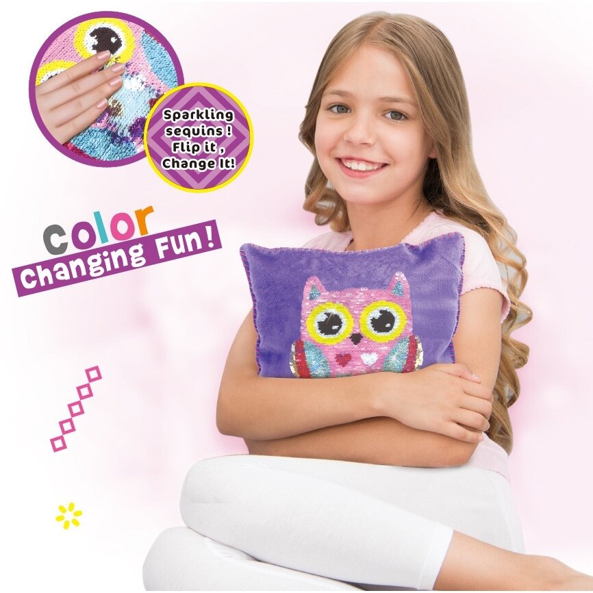 WOOPIE ART&FUN Kūrybinis rinkinys Dekoruojama pelėdos pagalvėlė 1 WOOPIE ART&FUN Kūrybinis rinkinys Dekoruojama pelėdos pagalvėlė 1